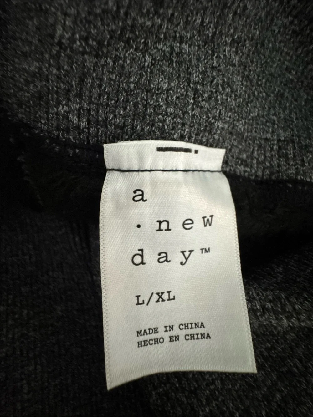 a new day Charcoal Gray Fold-Over Waist Knit Leggings